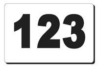 Self Adhesive Implement Numbers